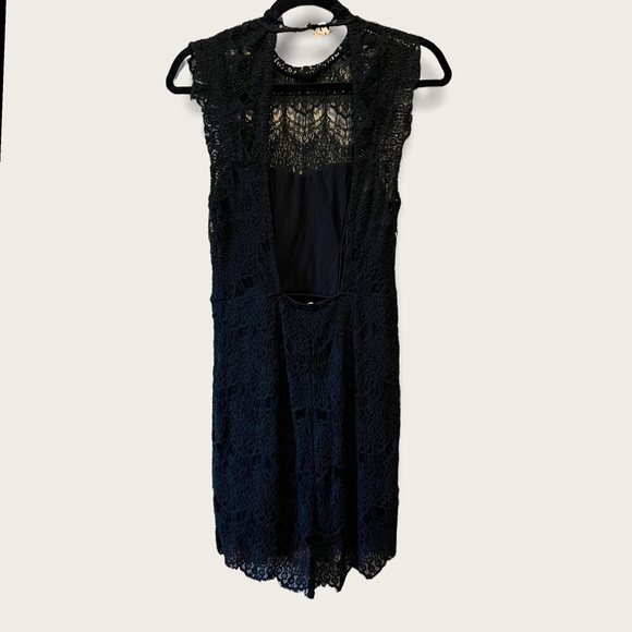 Free People Intimately NWT Daydream Lace Open Back Mini Dress - Picture 3 of 11